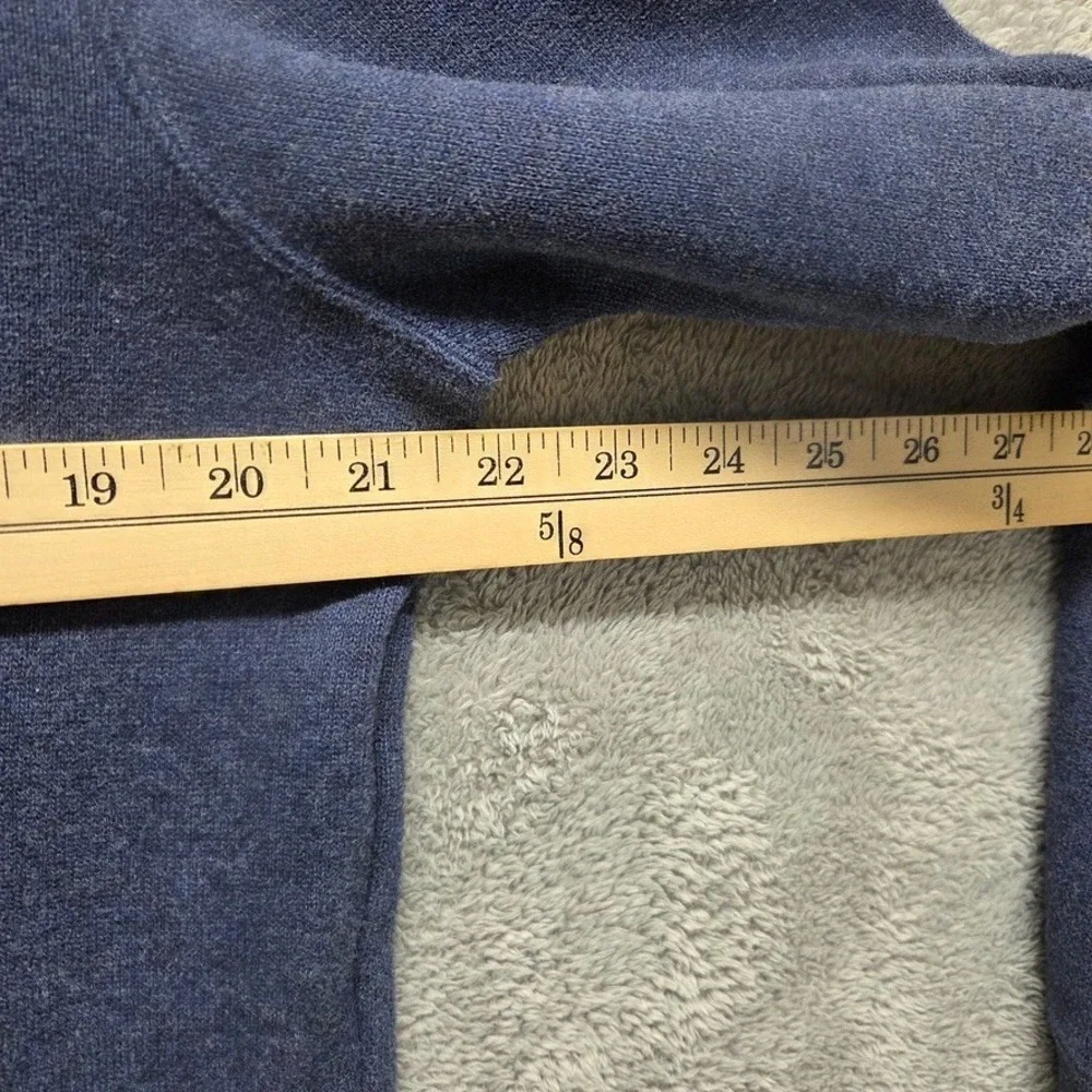 Polo Ralph Lauren Sweater Mens Medium Blue Long‎ Sleeve Quarter Zip Pullover
